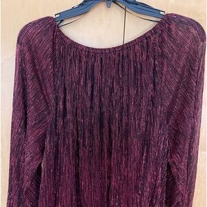 New w tags Vince Camuto red and black sparkly long sleeve top. Size 2X